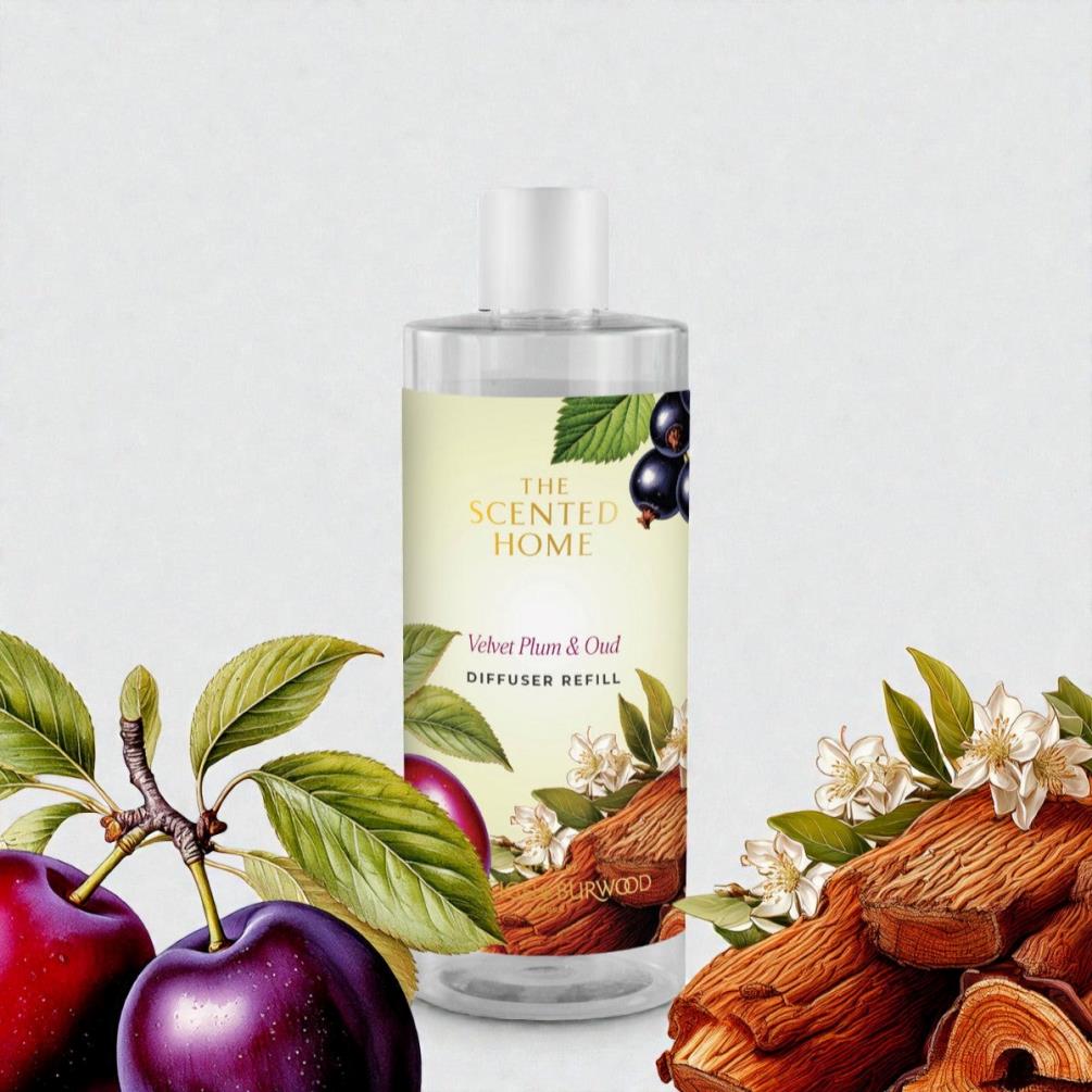 Ashleigh & Burwood Velvet Plum & Oud Reed Diffuser Refill 300ml Extra Image 1